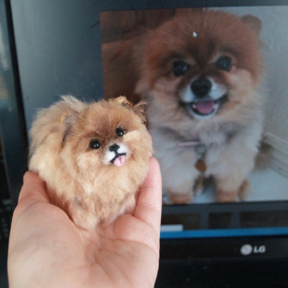 Custom pet wool felt dog, best gift for everyone